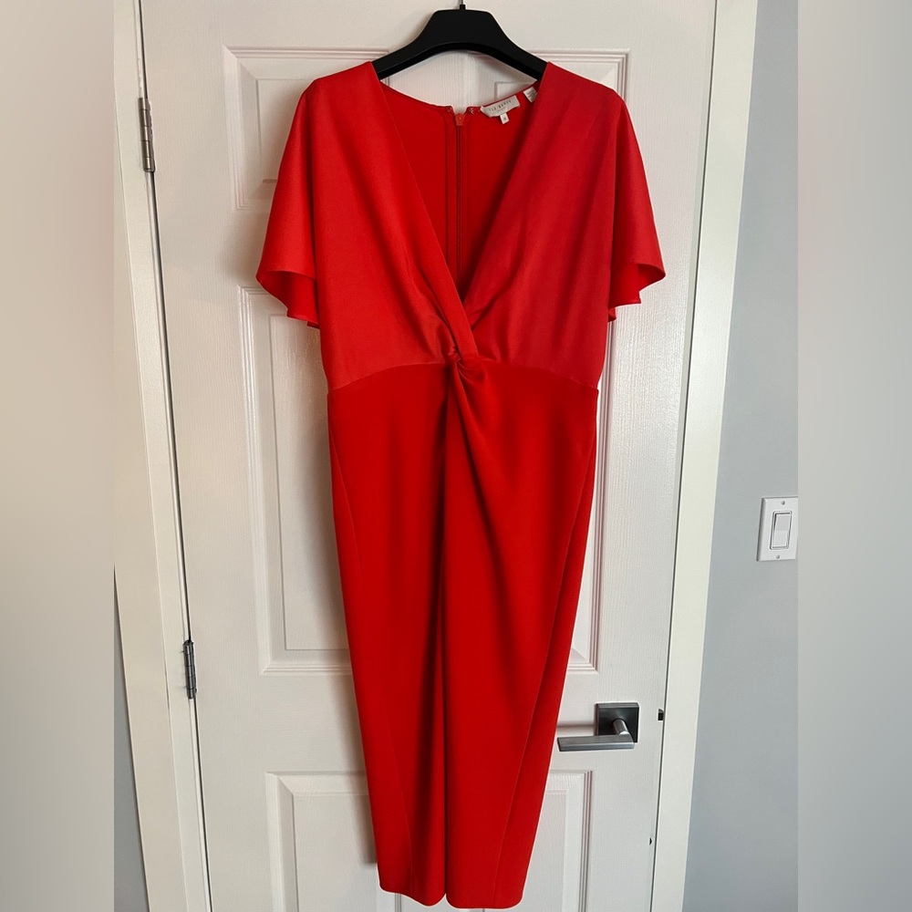 Ted Baker Vibrant Red Midi Dress